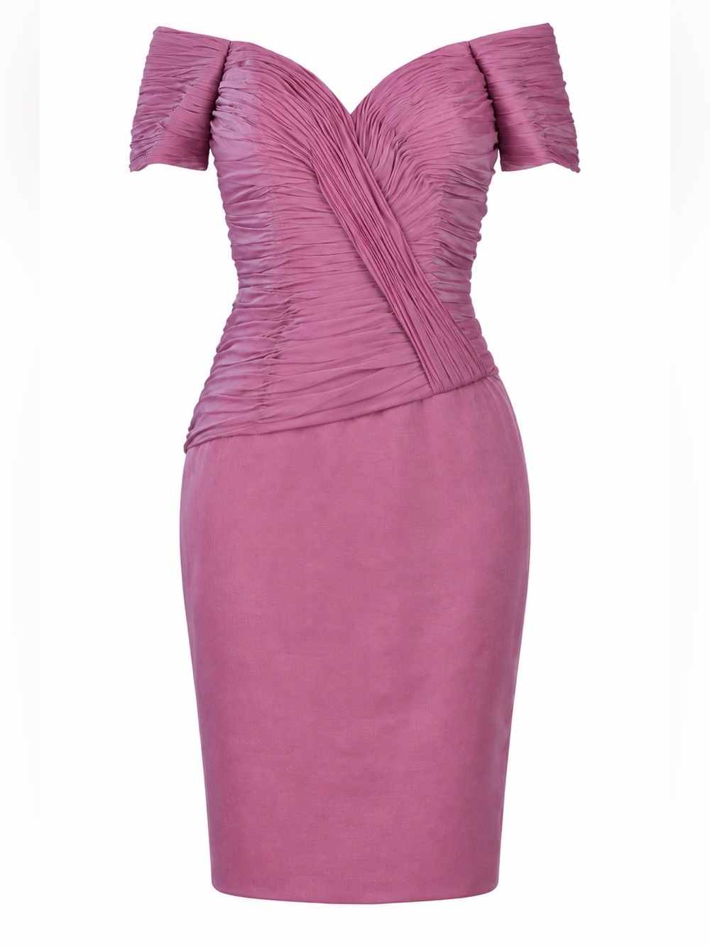 Vintage VICKY TIEL Lavender Silk Iridescent Cocktail Dress